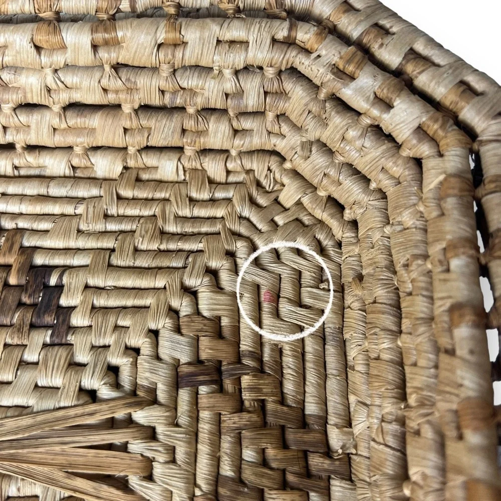 Matching Baskets -Set of 2- Wall Decor Catchall Raffia